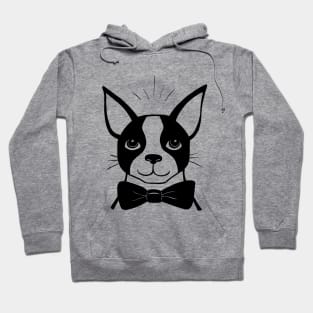 Bowtied Boston Terrier Hoodie